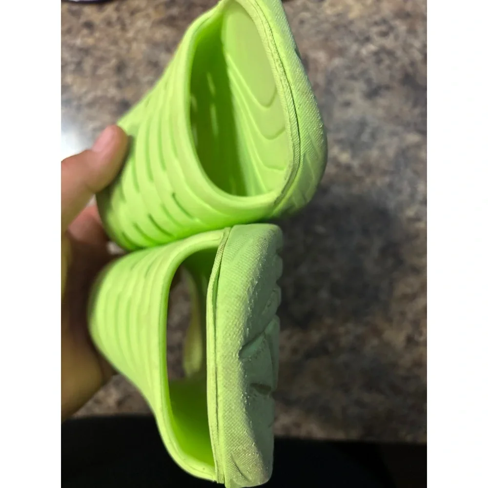 Hoka One One Ora Recovery Slide 2 Lime Green Mens 8 Womens 10 Sandals 1099673